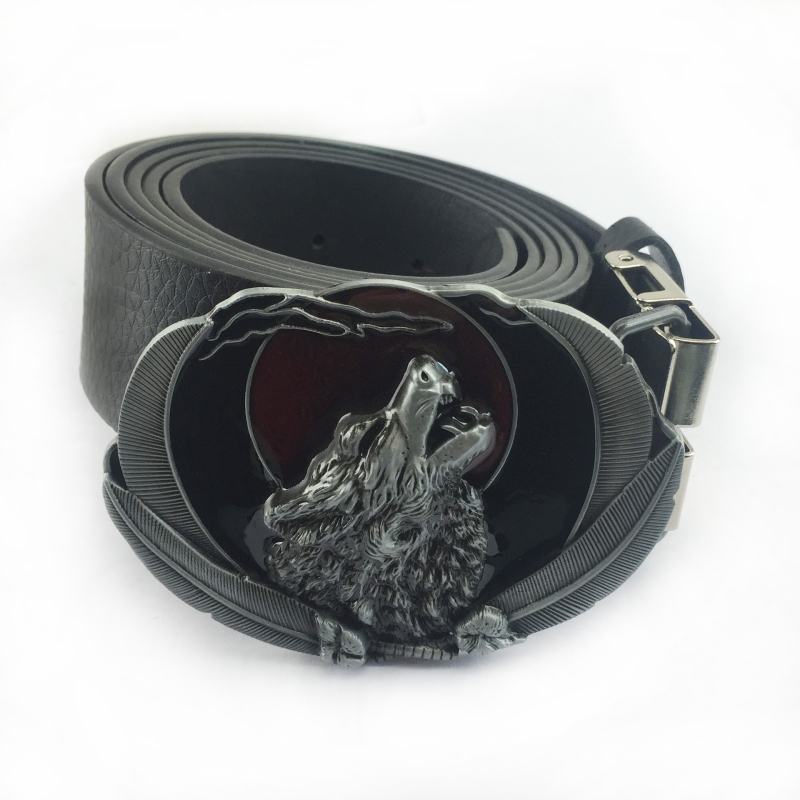 Tsingisulamiga hundipeaga vööpannal 02773-3 western Denim retro vabaaja moe vööpannal