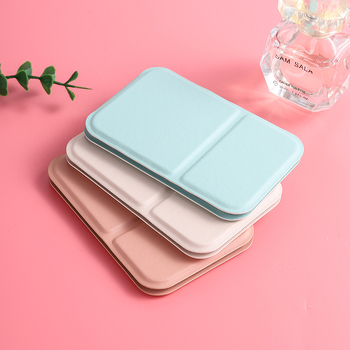 Ins Style egyszínű sminktükör diákkollégium átlátszó sminktükör utazó hordozható hordozható hordozható kis tükör összecsukható hordozható