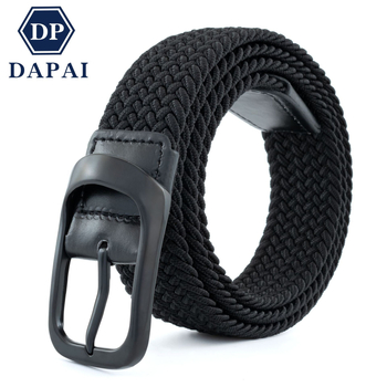 Több méretű férfi és női alkalmi, minden mérkőzésre alkalmas, rugalmas fonott öv tűcsattal, sportdivatos golföv