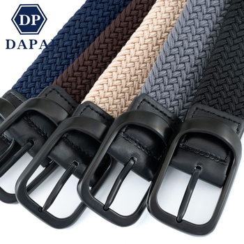 Több méretű férfi és női alkalmi, minden mérkőzésre alkalmas, rugalmas fonott öv tűcsattal, sportdivatos golföv