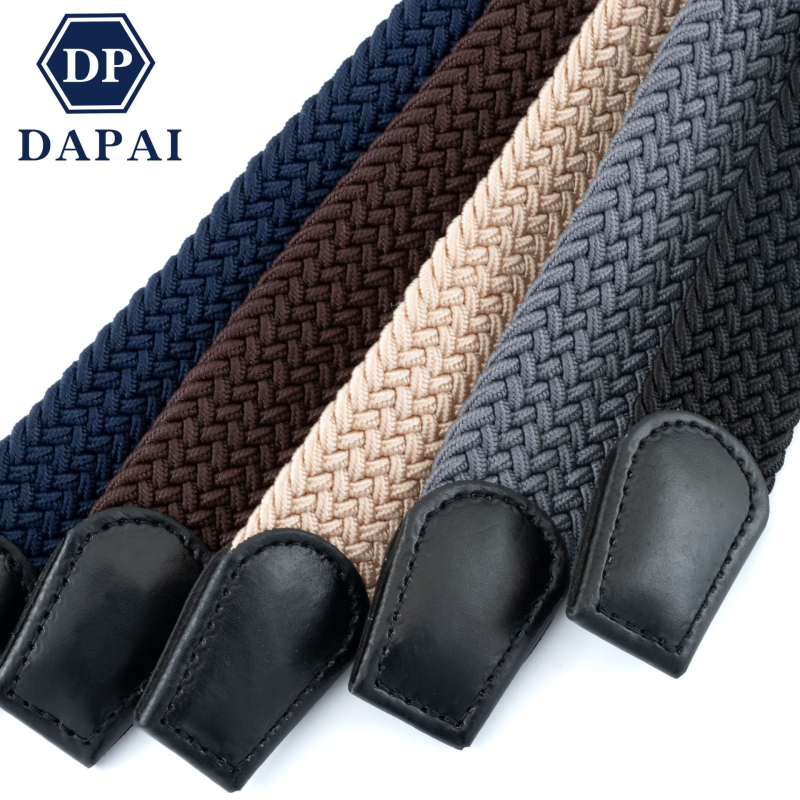 Több méretű férfi és női alkalmi, minden mérkőzésre alkalmas, rugalmas fonott öv tűcsattal, sportdivatos golföv