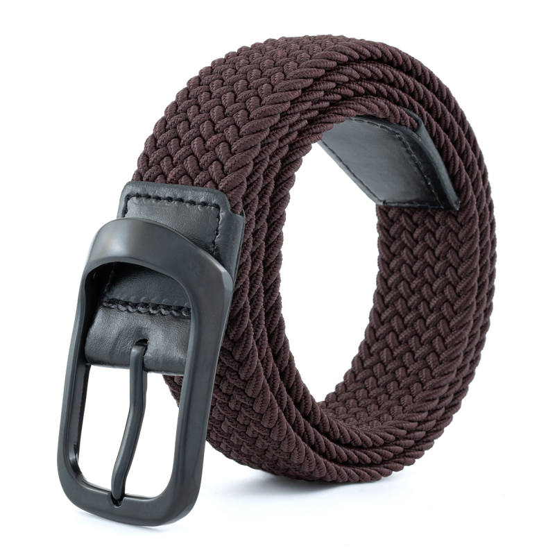 Több méretű férfi és női alkalmi, minden mérkőzésre alkalmas, rugalmas fonott öv tűcsattal, sportdivatos golföv