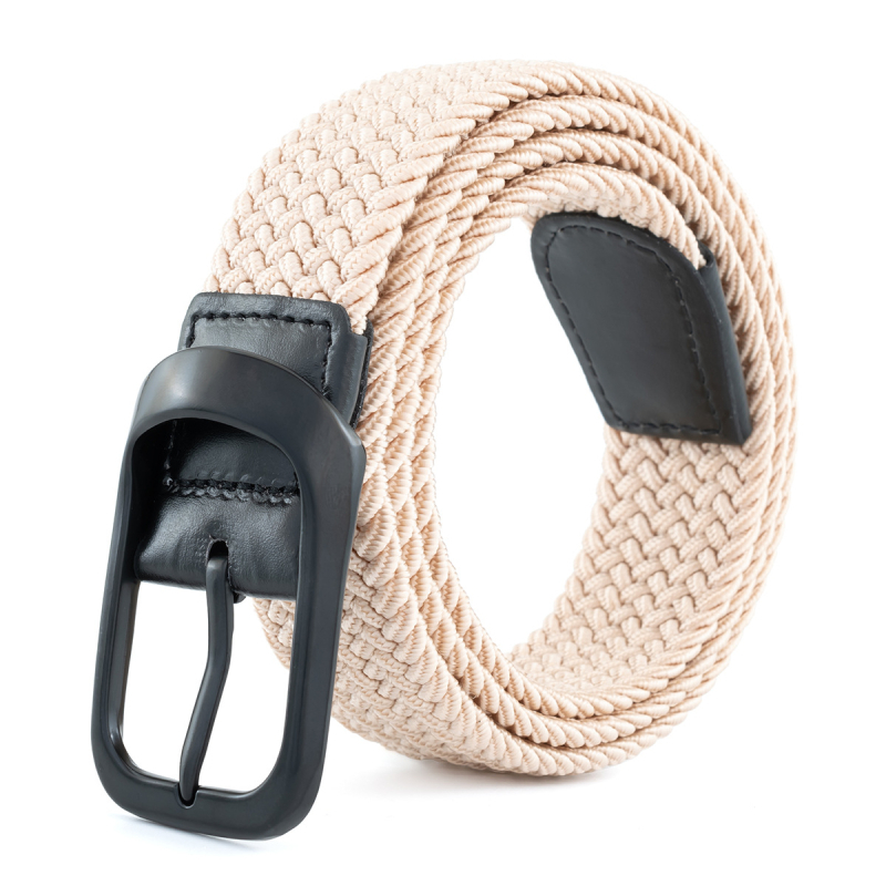 Több méretű férfi és női alkalmi, minden mérkőzésre alkalmas, rugalmas fonott öv tűcsattal, sportdivatos golföv