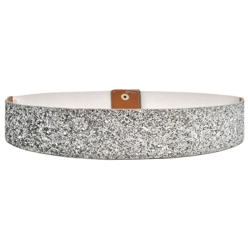 Elegáns flitteres széles öv divatos egyszínű rugalmas öv klasszikus ruhakabát női derékpánt