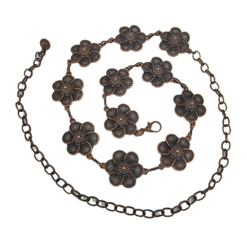 Άνοιξη και Καλοκαίρι Νέα Μόδα Κομψή Ρετρό Σκαλιστή Αλυσίδα Μέσης Εθνοτική Γυναικεία Μεταλλική Ζώνη Πανκ Στυλ Φόρεμα Ζώνη Γυναικεία