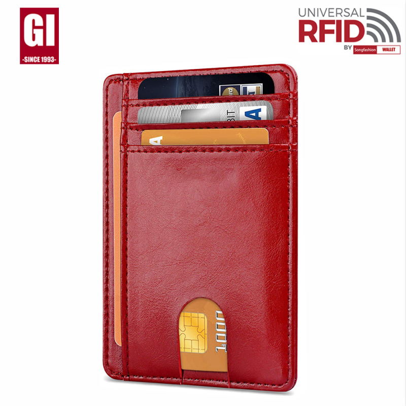 Piiriülene kaardikott väliskaubandusele meestele RFID vargusvastane hari Euroopa ja Ameerika kaardikott meestele Amazoni kaardikomplekt õhusildiauguga