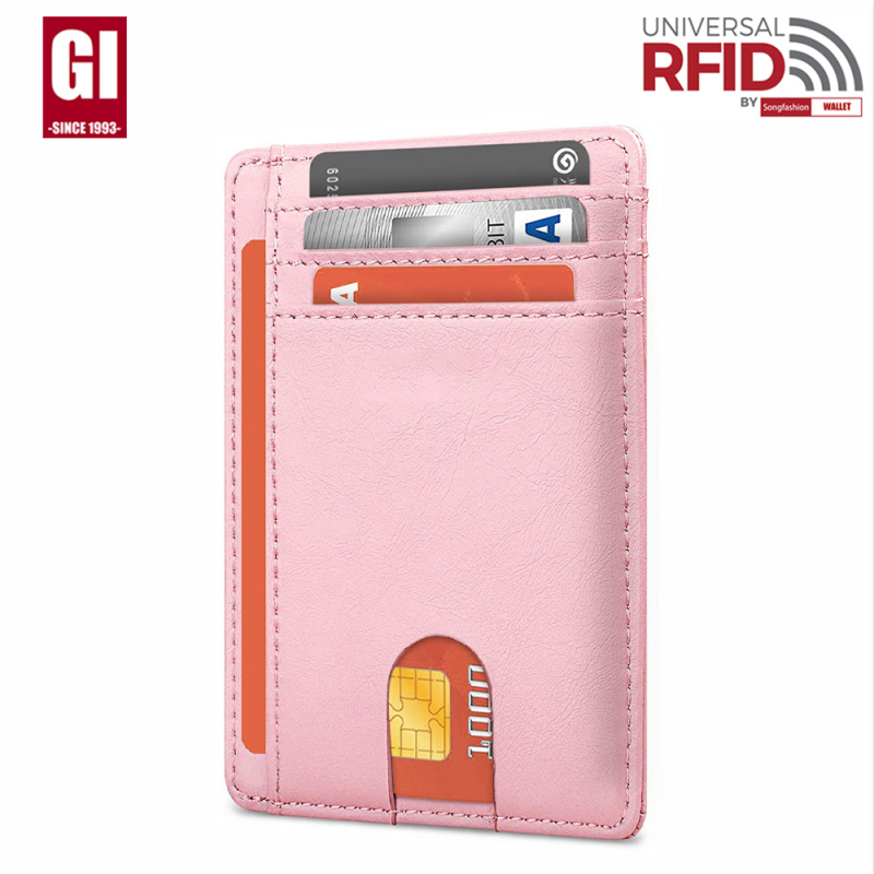 Piiriülene kaardikott väliskaubandusele meestele RFID vargusvastane hari Euroopa ja Ameerika kaardikott meestele Amazoni kaardikomplekt õhusildiauguga