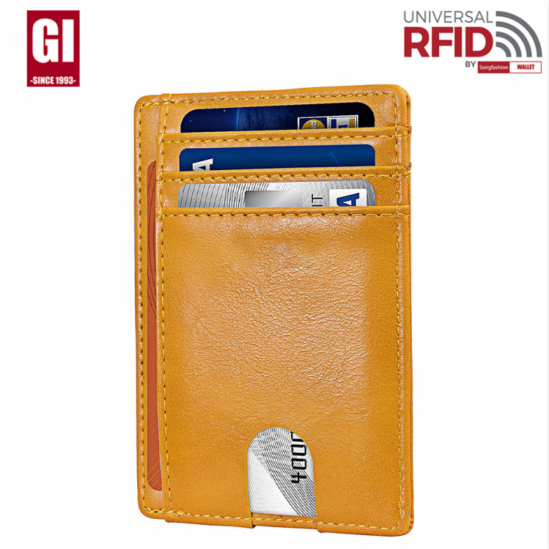 Piiriülene kaardikott väliskaubandusele meestele RFID vargusvastane hari Euroopa ja Ameerika kaardikott meestele Amazoni kaardikomplekt õhusildiauguga