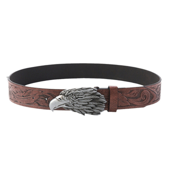 Bohém retró öv, férfi western stílusú kalapöv, női dizájn, fémcsatos farmer kalapöv, pu öv