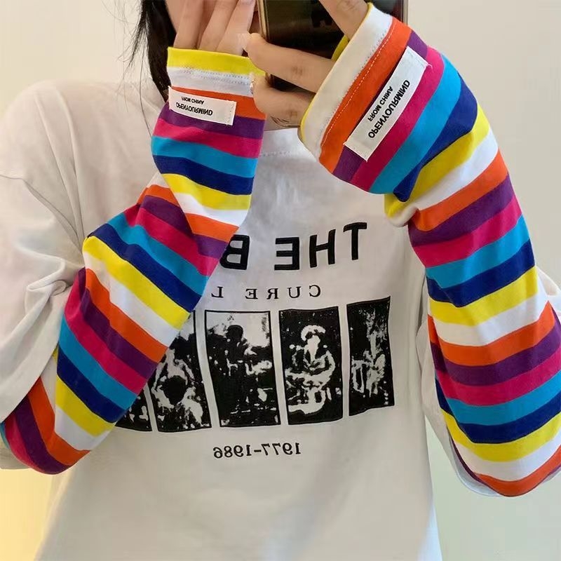 Színben illeszkedő csíkos napvédő ujjak Női jég selyem laza jégvédő ujjak Nyári napvédelem UV-szűrős karvédő jégvédő ujjak