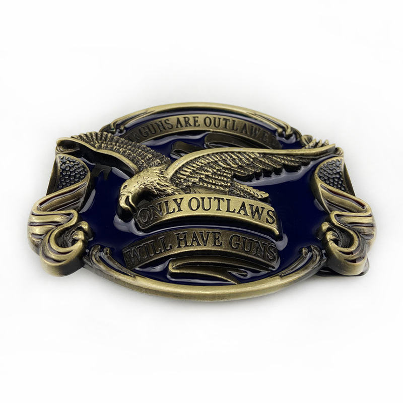 Εξατομικευμένη αγκράφα ζώνης αετού ευρωπαϊκής και αμερικανικής δυτικής ζώνης τζιν αγκράφα ζώνης με ζωική αγκράφα παντελονιού μόδας ομαλή αγκράφα