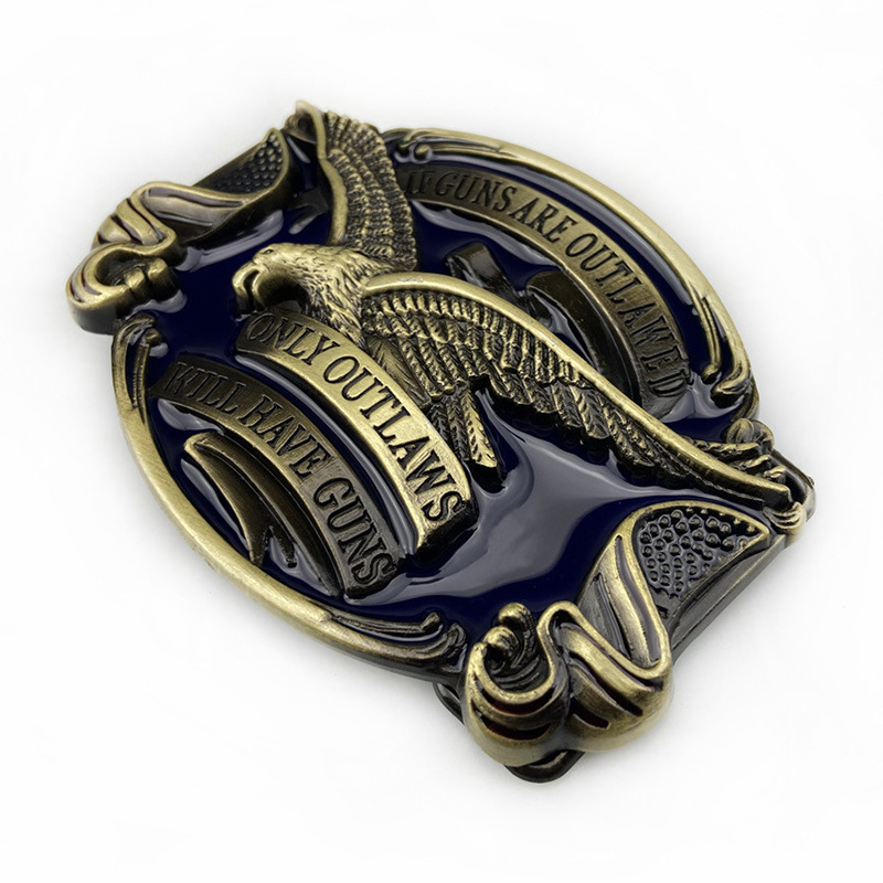 Εξατομικευμένη αγκράφα ζώνης αετού ευρωπαϊκής και αμερικανικής δυτικής ζώνης τζιν αγκράφα ζώνης με ζωική αγκράφα παντελονιού μόδας ομαλή αγκράφα