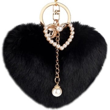 Határokon átnyúló őszi és téli szerelmes szőrmegolyó gyöngy kulcstartó autós kiegészítők őszibarack szív táska medál plüss függő apró ajándékok