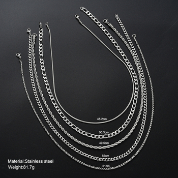 Διασυνοριακό κολιέ από ανοξείδωτο ατσάλι hip-hop με αλυσίδα tide brand, βραχιόλι από τιτάνιο και ατσάλι, αλυσίδα κουμπιών, χρυσό 18 καρατίων, χονδρική πώληση