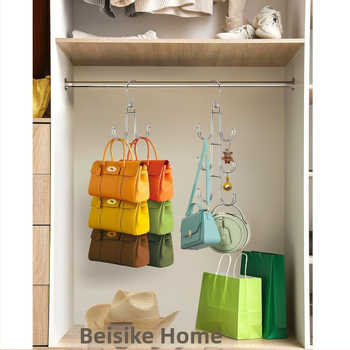 Forgatható multifunkcionális fém táskatartó kézitáska öv 360 fokban forgó hardverhorog helytakarékos állvány