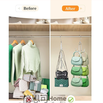 Forgatható multifunkcionális fém táskatartó kézitáska öv 360 fokban forgó hardverhorog helytakarékos állvány