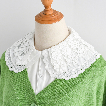 Vízben oldódó hímzett hamis gallér gyárilag kiváló minőségű női ruházat sokoldalú divat