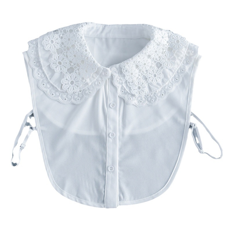 Vízben oldódó hímzett hamis gallér gyárilag kiváló minőségű női ruházat sokoldalú divat