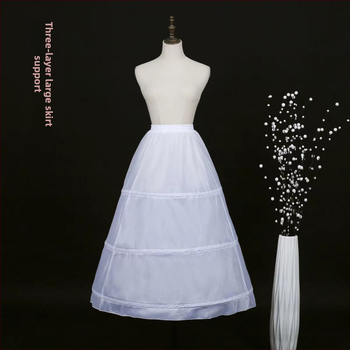 Rūpnīcas tiešā svārki līgavas kāzu kleitai grīdas svārki ārējā tirdzniecība trīs vai četri vai seši apļi elastīga jostas siksna kaula kāzu kleita apakšsvārki