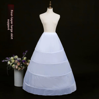 Rūpnīcas tiešā svārki līgavas kāzu kleitai grīdas svārki ārējā tirdzniecība trīs vai četri vai seši apļi elastīga jostas siksna kaula kāzu kleita apakšsvārki