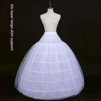 Rūpnīcas tiešā svārki līgavas kāzu kleitai grīdas svārki ārējā tirdzniecība trīs vai četri vai seši apļi elastīga jostas siksna kaula kāzu kleita apakšsvārki