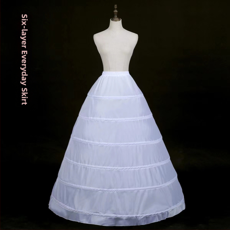 Rūpnīcas tiešā svārki līgavas kāzu kleitai grīdas svārki ārējā tirdzniecība trīs vai četri vai seši apļi elastīga jostas siksna kaula kāzu kleita apakšsvārki