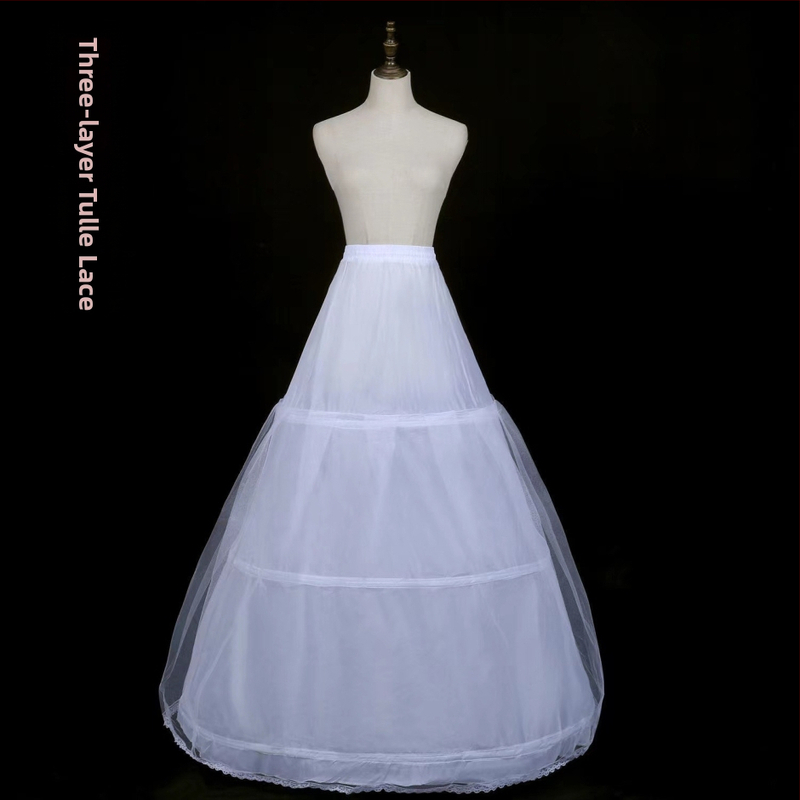 Rūpnīcas tiešā svārki līgavas kāzu kleitai grīdas svārki ārējā tirdzniecība trīs vai četri vai seši apļi elastīga jostas siksna kaula kāzu kleita apakšsvārki