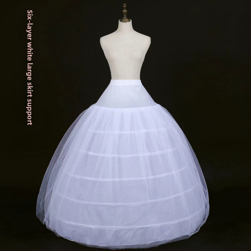 Rūpnīcas tiešā svārki līgavas kāzu kleitai grīdas svārki ārējā tirdzniecība trīs vai četri vai seši apļi elastīga jostas siksna kaula kāzu kleita apakšsvārki