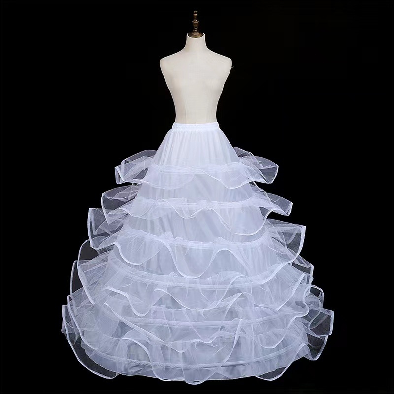 Rūpnīcas tiešā svārki līgavas kāzu kleitai grīdas svārki ārējā tirdzniecība trīs vai četri vai seši apļi elastīga jostas siksna kaula kāzu kleita apakšsvārki