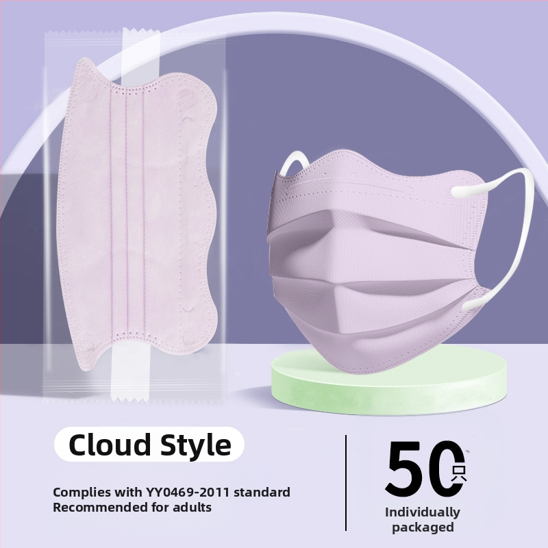 Morandi Color medicinska maska za jednokratnu upotrebu, medicinska kirurgija, 3D leptir val V lice, kut oka, ženska, visoka vrijednost boje