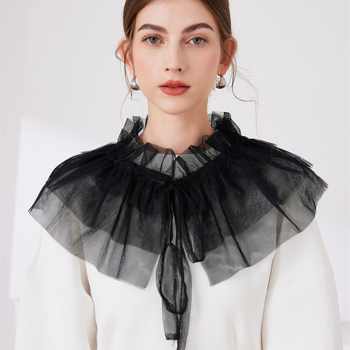 Νέα, διασυνοριακά, σε υψηλές πωλήσεις, διακοσμητικά γιακά με βολάν στο παλάτι, δαντέλα από πλέγμα, ψεύτικο γιακά, διακοσμητικά σκηνής, αξεσουάρ για φουσκωτό γιακά