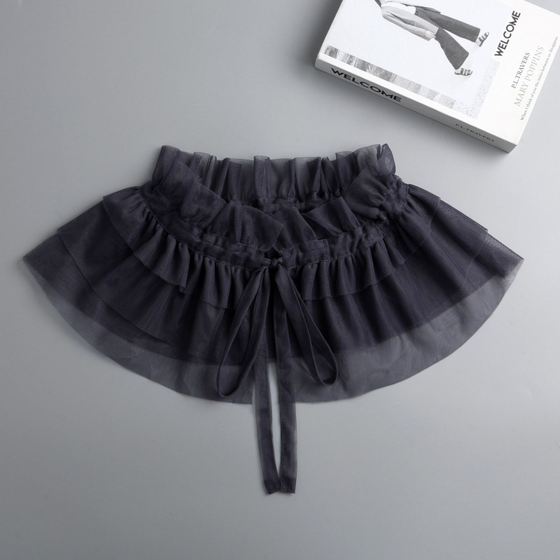 Új, határokon átnyúló, népszerű, palota mintás fodros gallérral díszített nyakdíszek, hálós csipke, műgallér, színpaddekoráció, puffos gallér kiegészítők