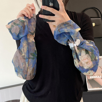 Napvédő kézvédő karvédő női nyári jég selyem napvédő hüvelyek kültéri vezetés kerékpározás jégvédő hüvelyek divatos minden mérkőzésre alkalmas hüvelyek