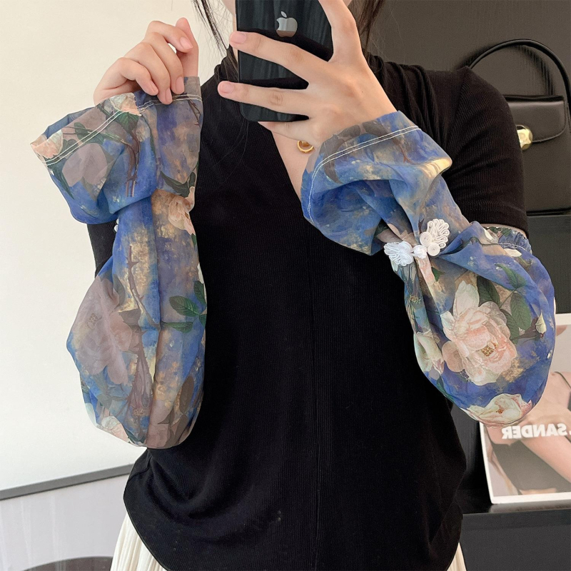 Napvédő kézvédő karvédő női nyári jég selyem napvédő hüvelyek kültéri vezetés kerékpározás jégvédő hüvelyek divatos minden mérkőzésre alkalmas hüvelyek