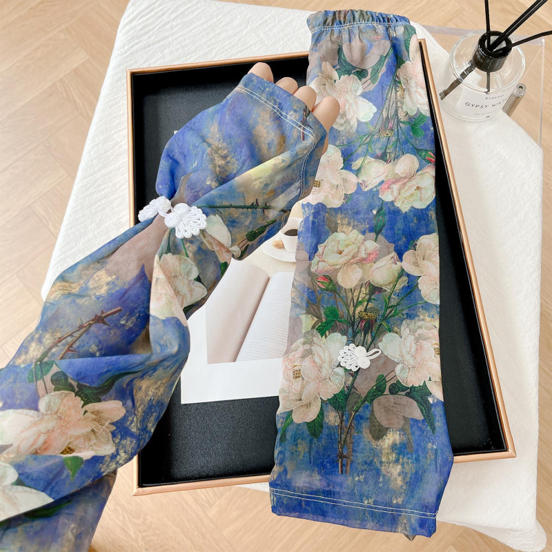 Napvédő kézvédő karvédő női nyári jég selyem napvédő hüvelyek kültéri vezetés kerékpározás jégvédő hüvelyek divatos minden mérkőzésre alkalmas hüvelyek