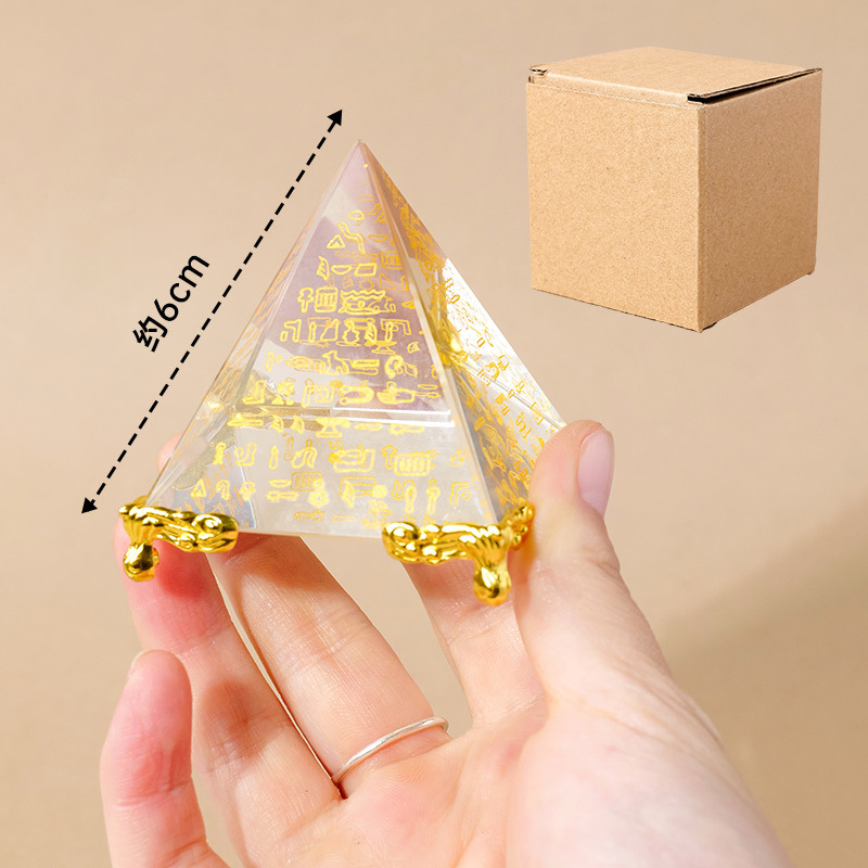 Határokon átnyúló obszidián szentírás piramis ókori egyiptomi kristálypiramis meditációs energiatorony lakberendezési díszek