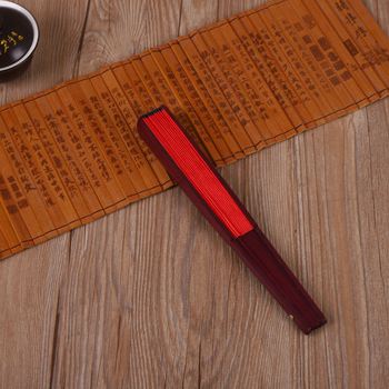 Μπαμπού κόκκαλο 10 ιντσών απομίμηση μεταξιού μαόνι ρυζιού χαρτιού εταιρική διαφήμιση εξατομικεύσιμη μελάνι λογότυπου ζωγραφικής προωθητικό ανεμιστήρα διαφήμισης