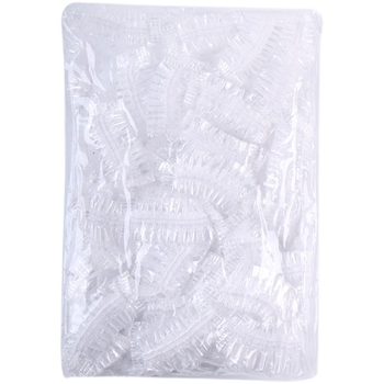 100 ümmargust šampooni juuksevärvi juuste küpsetusõli veekindlad ühekordselt kasutatavad kõrvaklapid PE-riba tüüpi plastist juuksekõrvaklapid hulgimüük