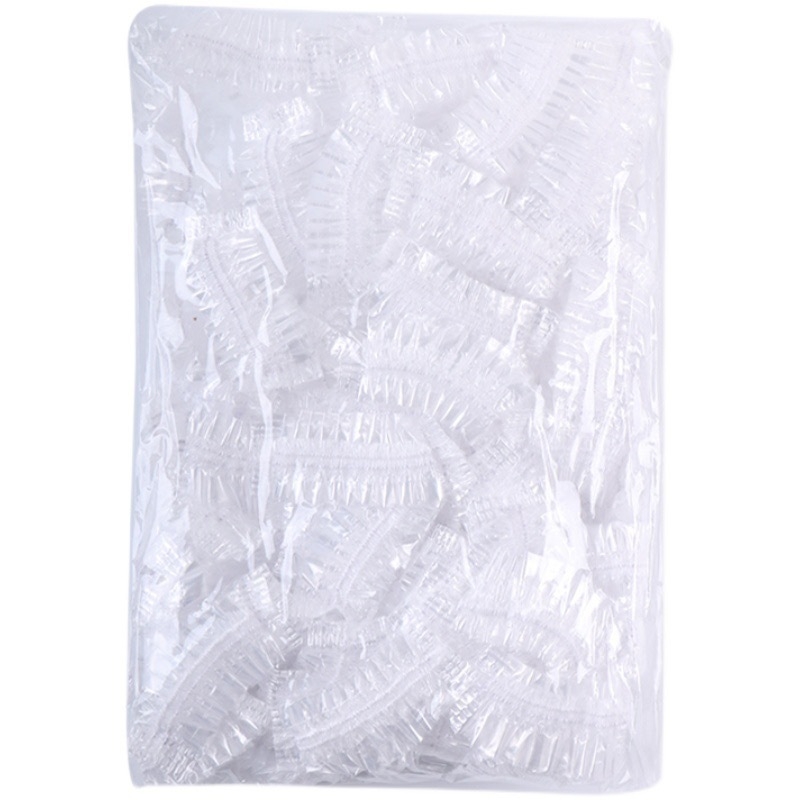 100 ümmargust šampooni juuksevärvi juuste küpsetusõli veekindlad ühekordselt kasutatavad kõrvaklapid PE-riba tüüpi plastist juuksekõrvaklapid hulgimüük