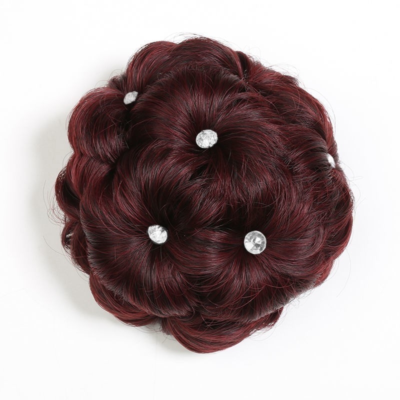 Üheksa lille, viievärviline juukserõngas, pallipea, lilleline juuksekott, kinnitusklamber, juukseklamber, võltsjuuste lokirõngas, laos, hulgimüügis