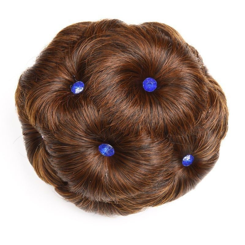 Üheksa lille, viievärviline juukserõngas, pallipea, lilleline juuksekott, kinnitusklamber, juukseklamber, võltsjuuste lokirõngas, laos, hulgimüügis