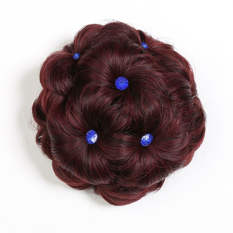 Üheksa lille, viievärviline juukserõngas, pallipea, lilleline juuksekott, kinnitusklamber, juukseklamber, võltsjuuste lokirõngas, laos, hulgimüügis