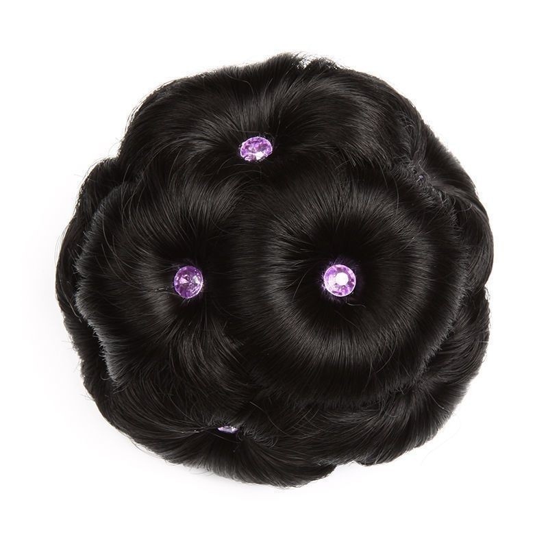 Üheksa lille, viievärviline juukserõngas, pallipea, lilleline juuksekott, kinnitusklamber, juukseklamber, võltsjuuste lokirõngas, laos, hulgimüügis