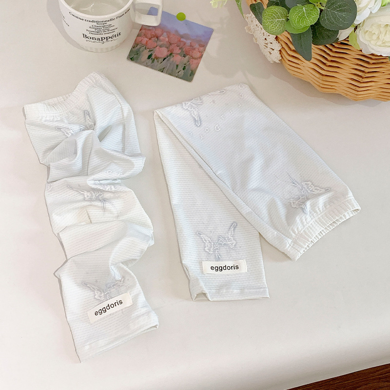 2024 új napvédő hüvelyek női ultraibolya sugárzás elleni karvédelem jég selyem aranyos napellenző pillangó jég hüvely nagykereskedelmi gyár