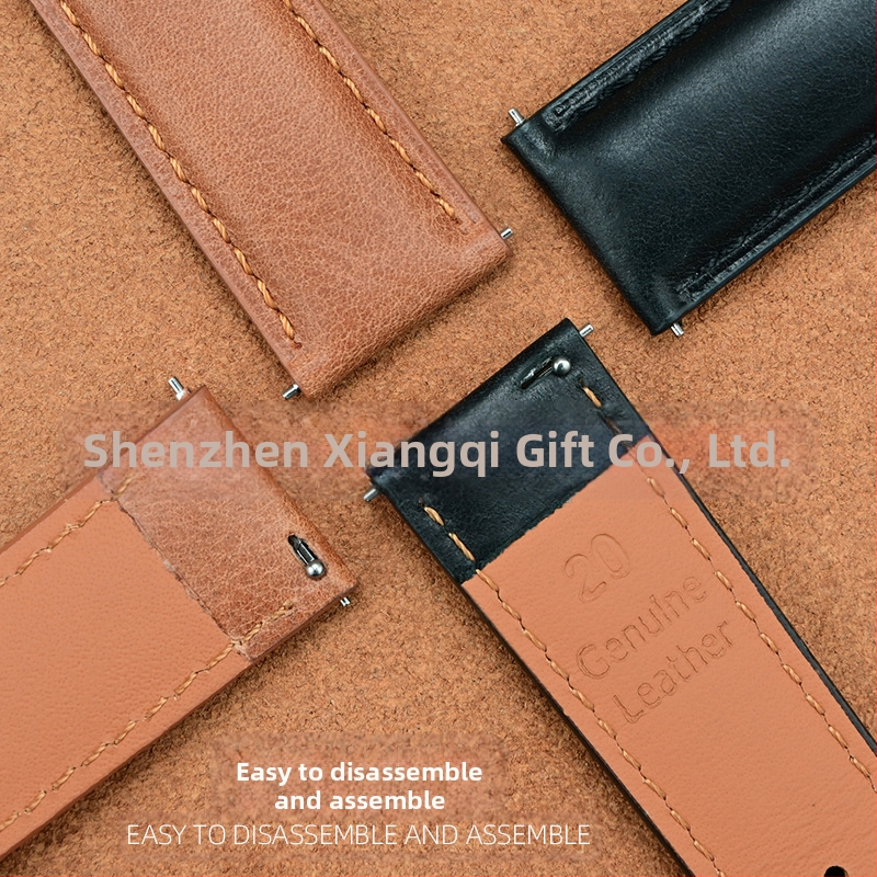 Amazon Explosions Super Soft Head Layer Sofa Leather Teľací kožený remienok, rýchlo rozoberateľný, surový kožený remienok na uši 20/22 mm