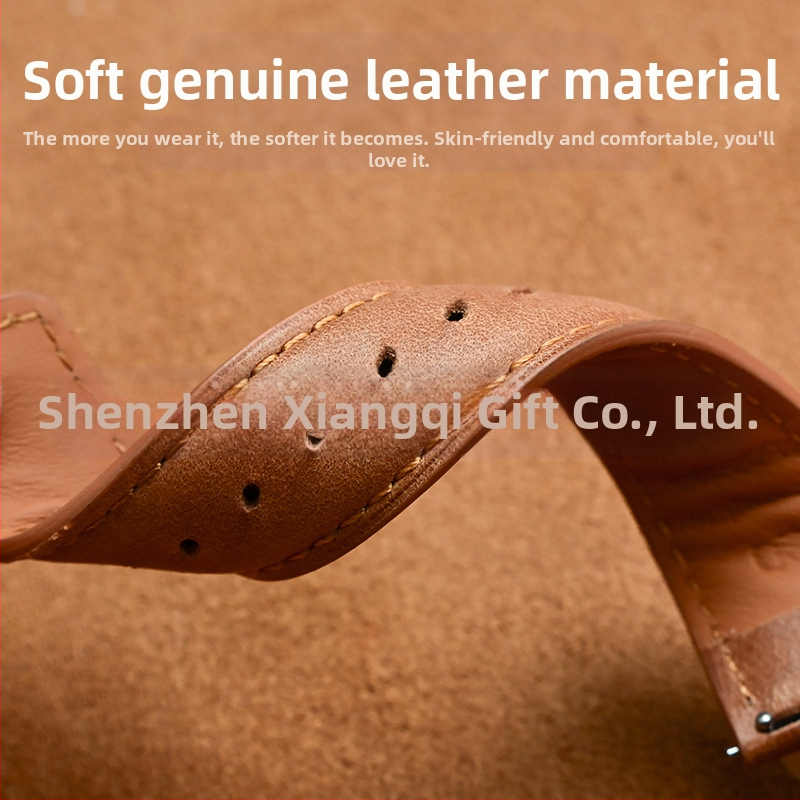 Amazon Explosions Super Soft Head Layer Sofa Leather Teľací kožený remienok, rýchlo rozoberateľný, surový kožený remienok na uši 20/22 mm