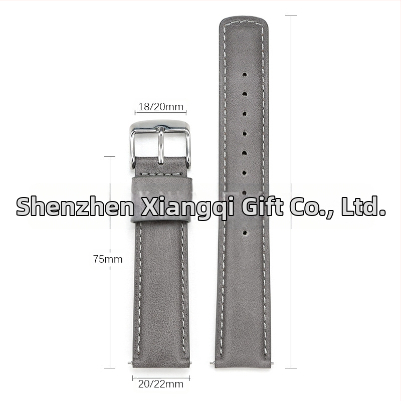 Amazon Explosions Super Soft Head Layer Sofa Leather Teľací kožený remienok, rýchlo rozoberateľný, surový kožený remienok na uši 20/22 mm