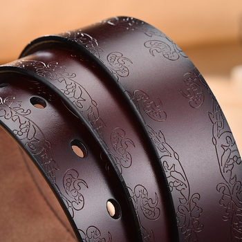 Nagykereskedelmi retro valódi bőr öv női tűcsatos dombornyomott öv marhabőr koreai változat sokoldalú nadrágöv most dropshipping