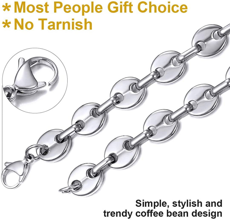 Személyre szabott, uralkodó rozsdamentes acél kubai lánc elemmel ellátott, divatos férfi insects, női, könnyű, luxus, elegáns, sárkánycsontból készült, európai és amerikai, határokon átnyúló lánc