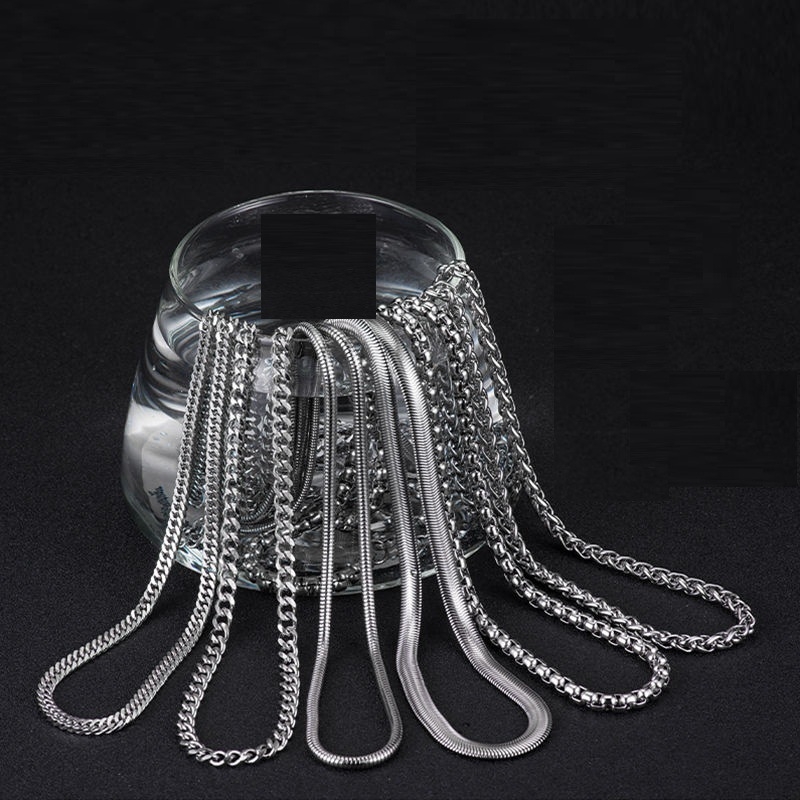 Személyre szabott, uralkodó rozsdamentes acél kubai lánc elemmel ellátott, divatos férfi insects, női, könnyű, luxus, elegáns, sárkánycsontból készült, európai és amerikai, határokon átnyúló lánc